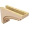 Ekena Millwork 8"W x 24"D x 16"H Classic Rockford Rough Cedar Woodgrain TimberThane Corbel, Primed Tan CORUR08X24X16ROCRCPR - alternate 6